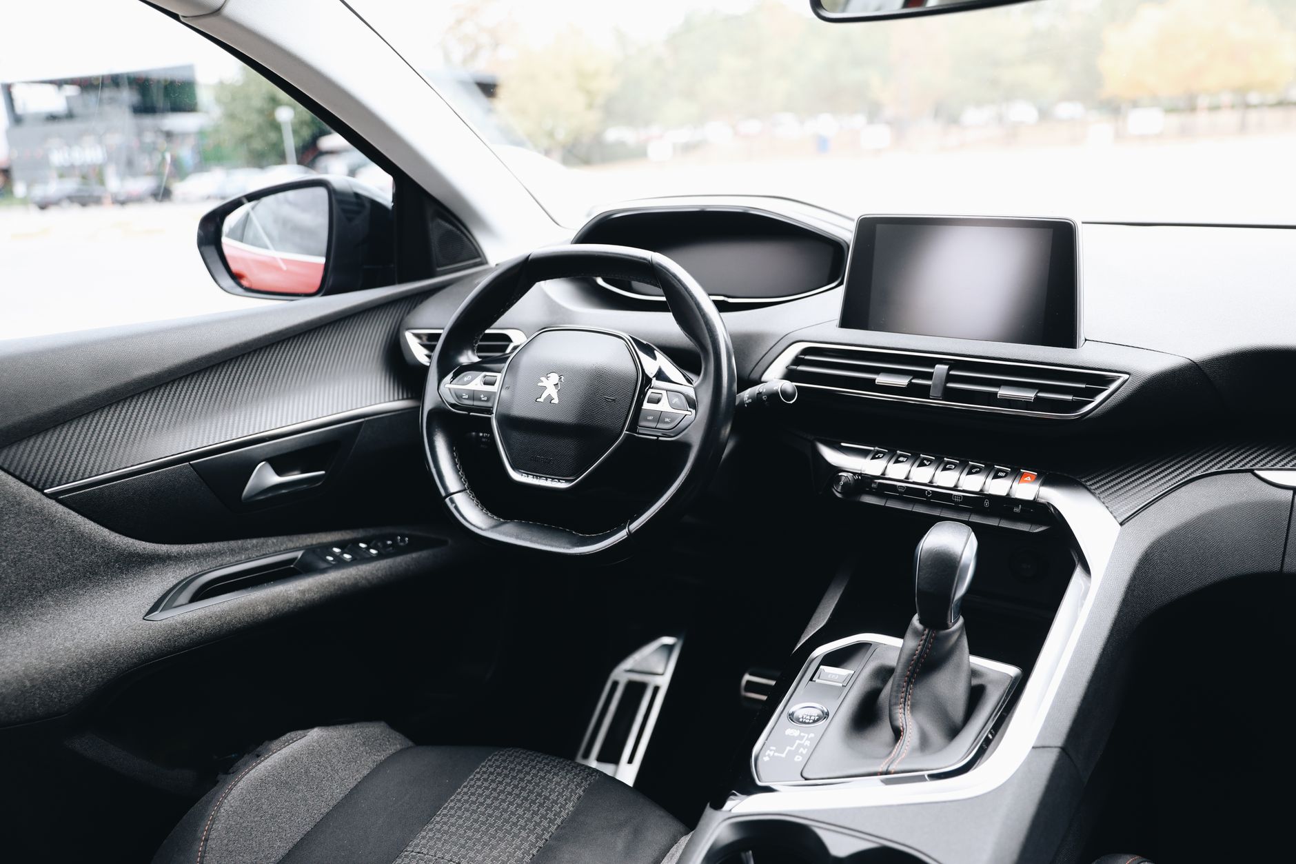 Sleek and modern car interior design with advanced dashboard features.