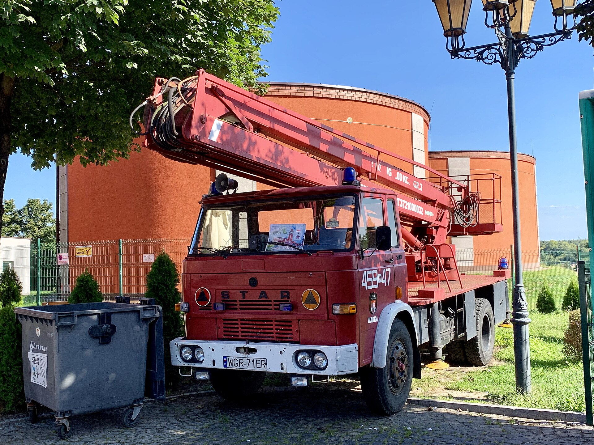 Truck of Voluntary Fire Service (Ochotnicza Straż Pożarna) in Warka, Poland