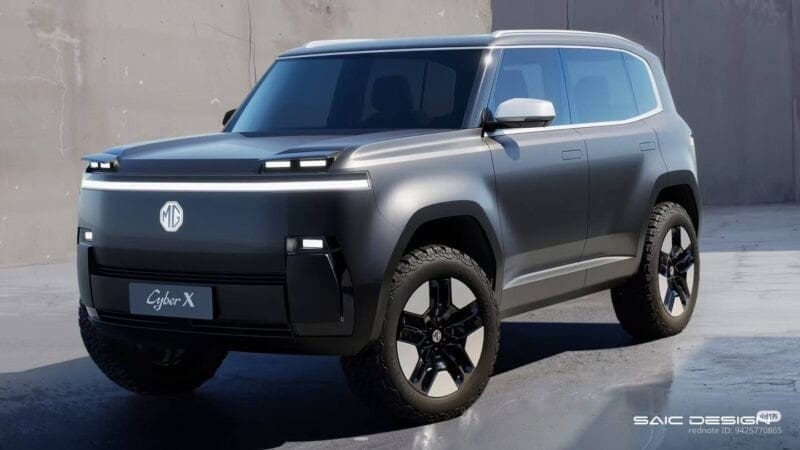 Koncept MG Cyber X 2026. Elektryczny SUV przyszłości z wysuwanymi światłami