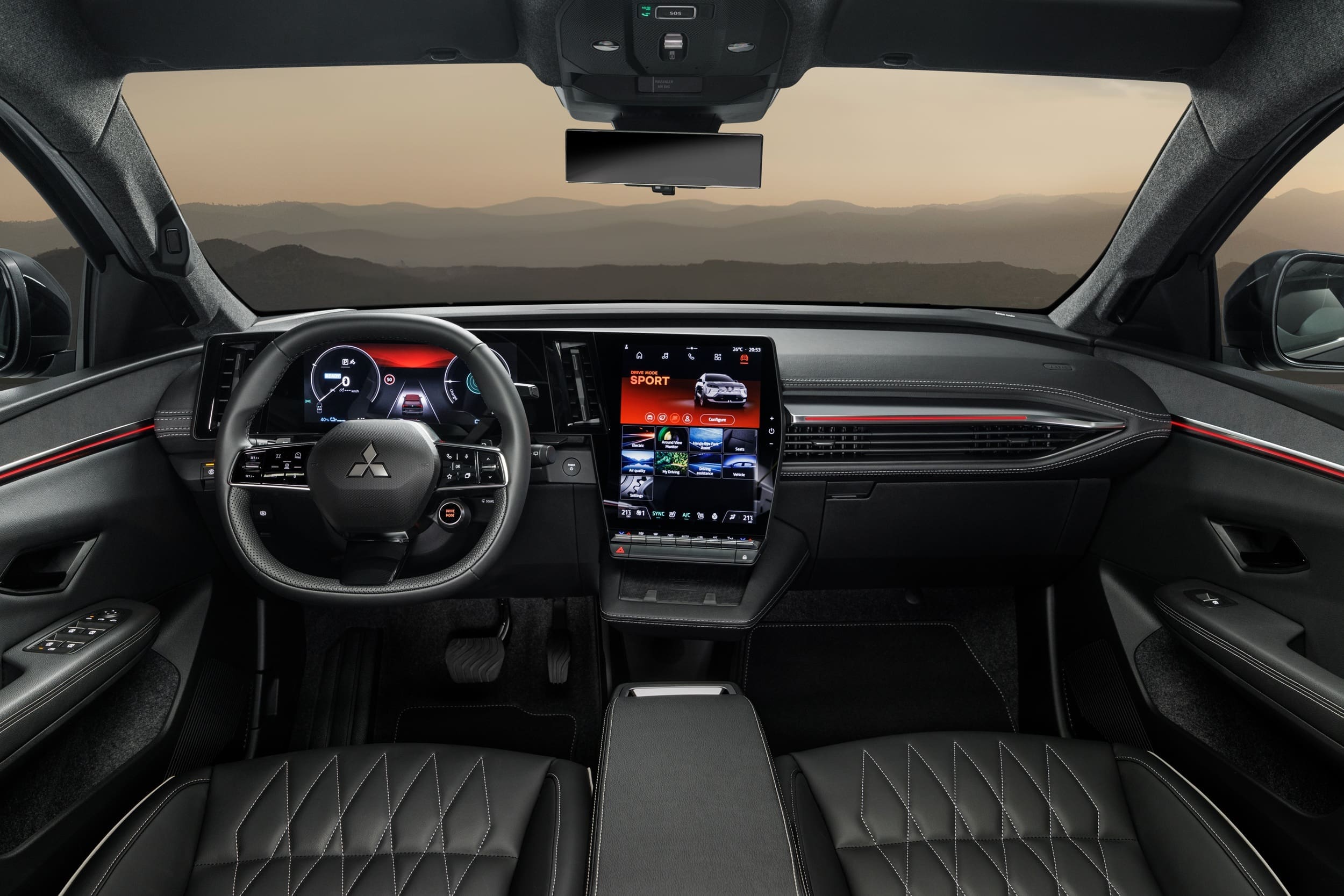 wnętrze nowego Eclipse Cross jak Renault