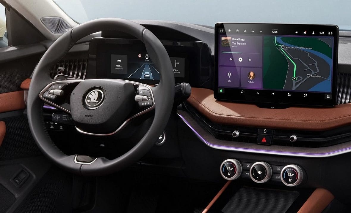 Nowe generacje modeli Kodiaq i Superb 2024. Skoda prezentuje wnętrza przyszłości