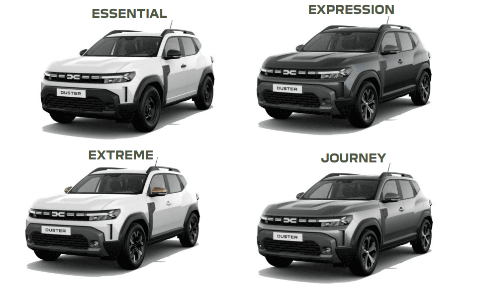 dacia duster 3 2024 wersje wyposażenia