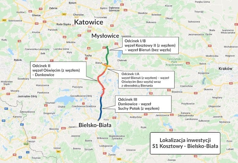 Droga S1 Mysłowice Bieruń. Budowa kluczowego odcinka ekspresówki na Śląsku