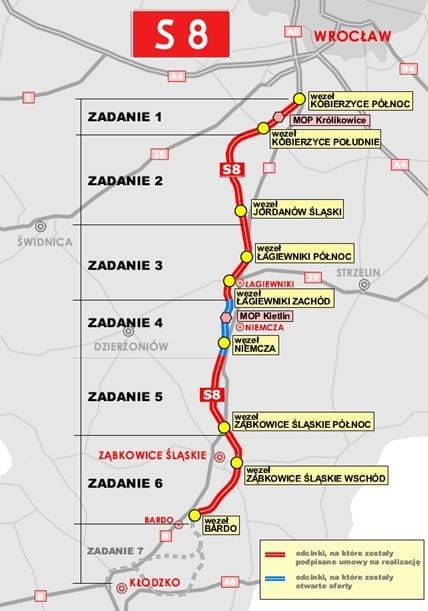 odcinek pomiędzy Niemcza a Ząbkowice Śląskie