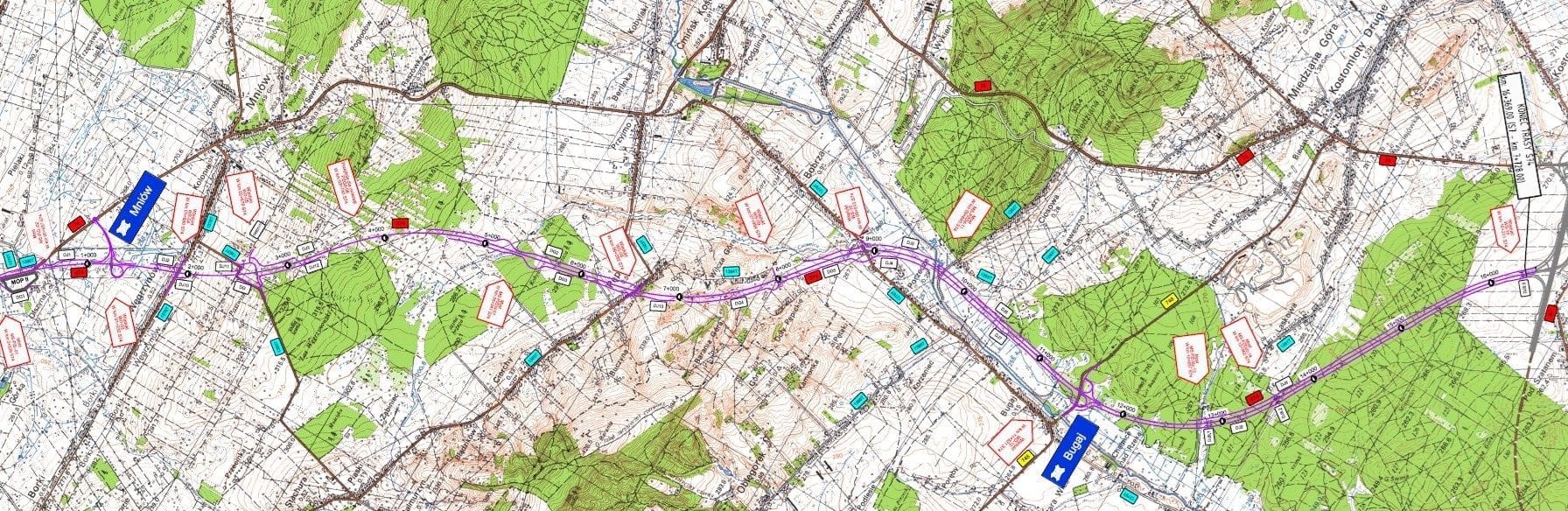 Odcinek S74 Mniów - Kielce
