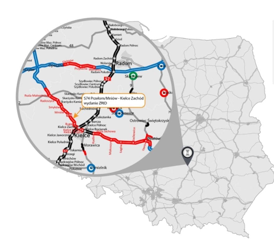 Droga ekspresowa S74. Rusza budowa odcinka Mniów – Kielce! Co zyskają kierowcy?