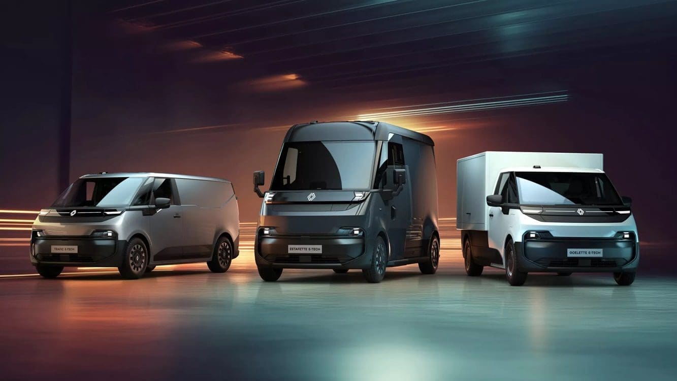 Poznaj nowe Renault Trafic E-Tech Electric, Goelette E-Tech Electric i Estafette E-Tech Electric. To nowa era dostawczych samochodów elektry