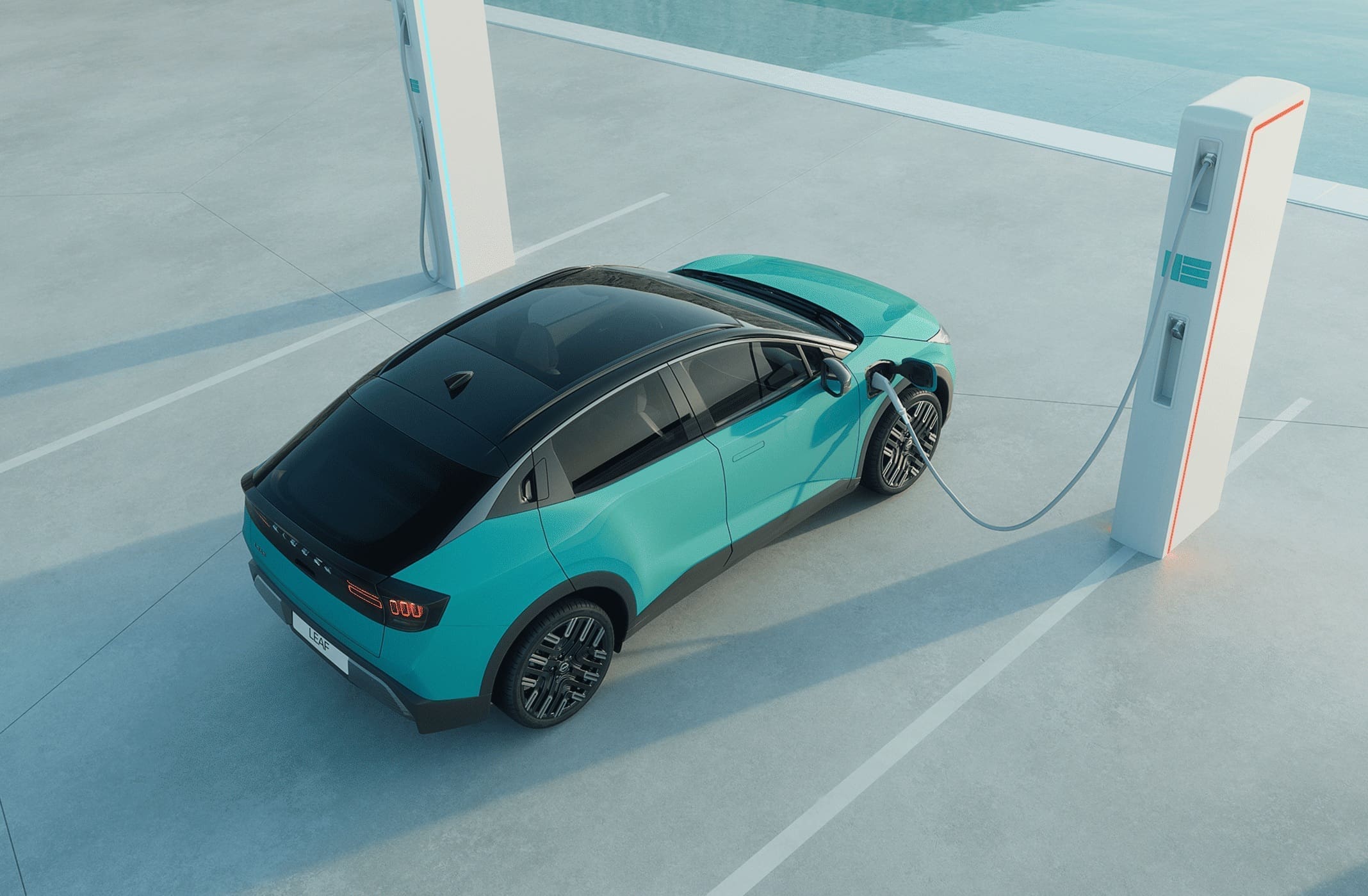 Elektryczny Nissan Leaf 2025 z usługami Google został zaprezentowany