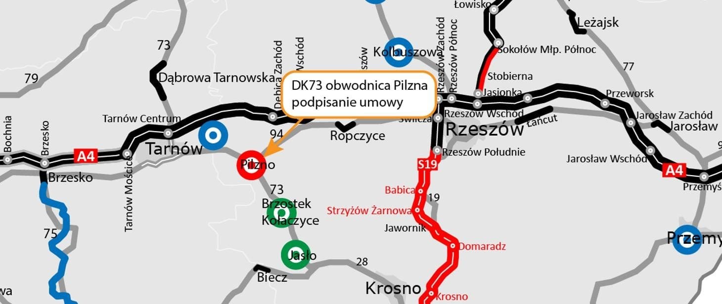 Jedziemy na Podkarpacie. Będzie obwodnica Pilzna na DK73