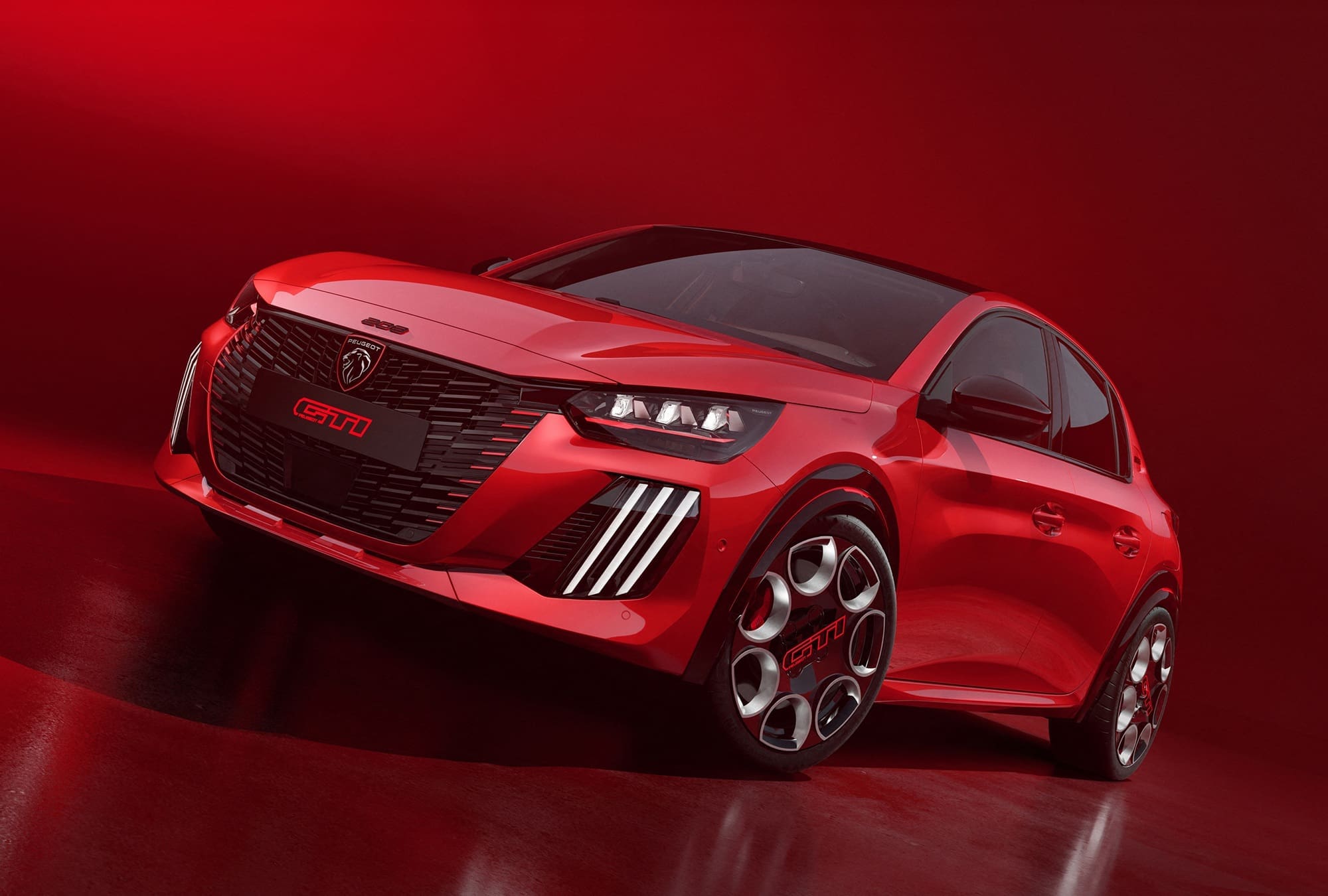mały sportowy hatchback e208 w wersji GTI