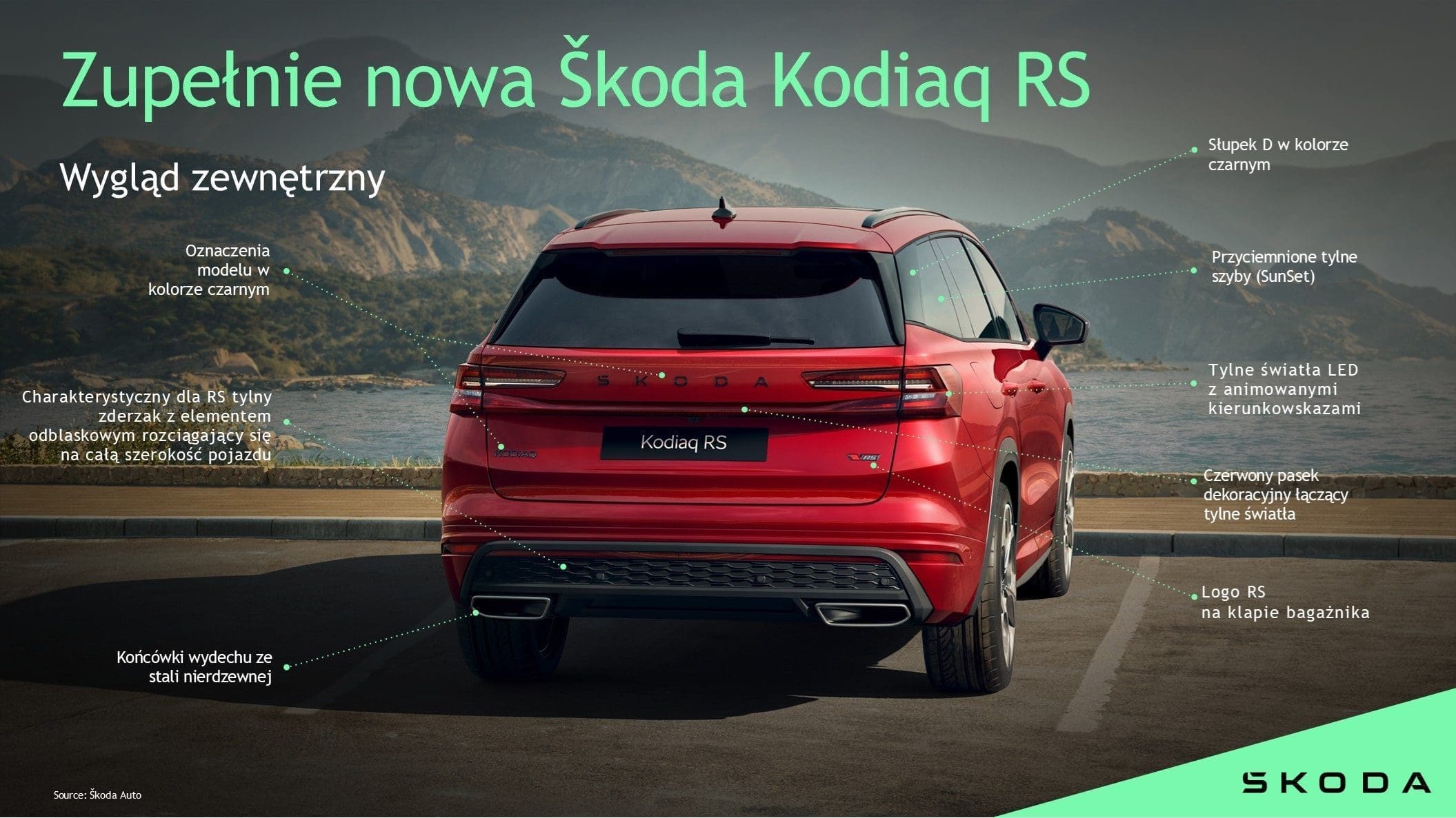 Tył nowej Skody Kodiaq