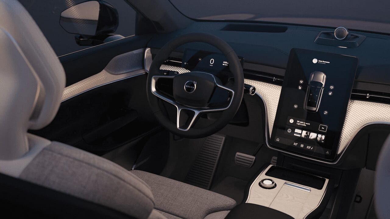 Najnowsza technologia oświetlenie w Volvo EX90