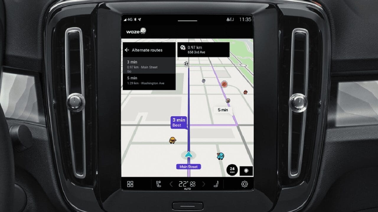 Mapy Waze jest już dostępne w samochodach Volvo