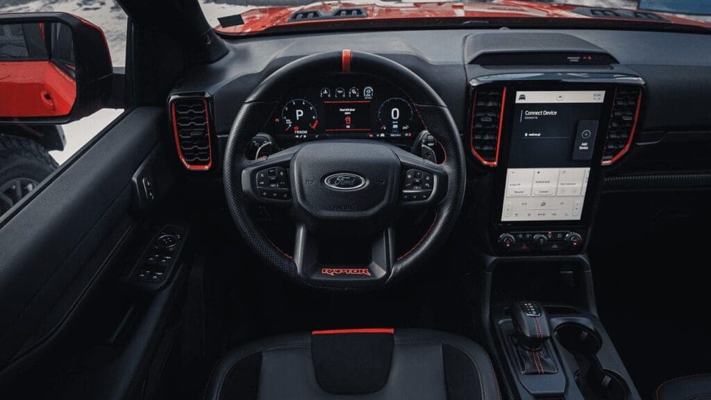 Ford Ranger Raptor wnętrze