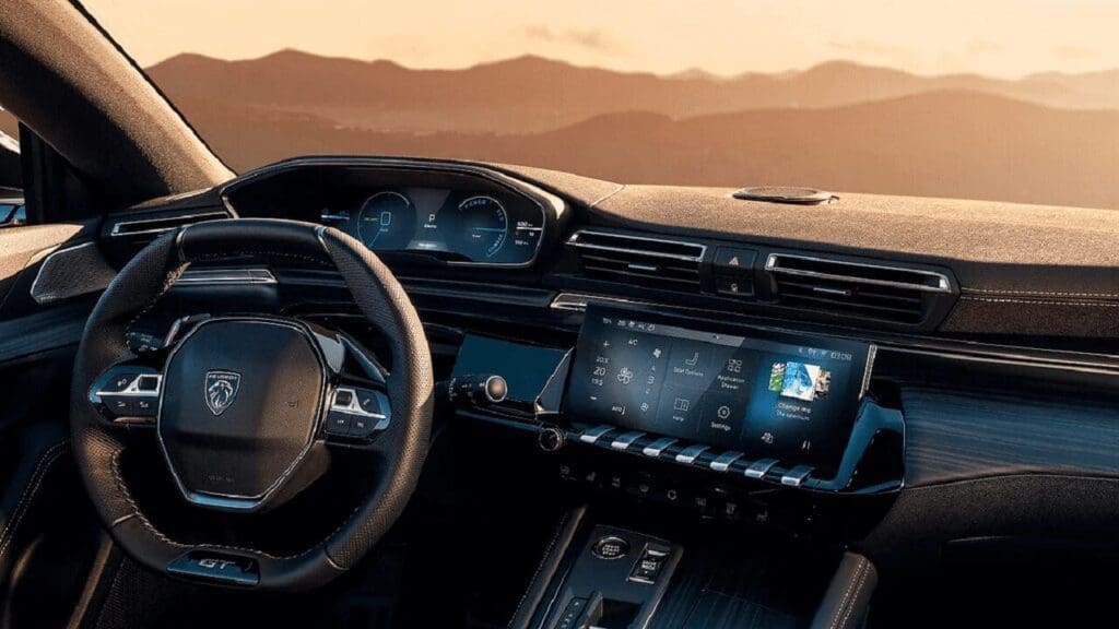 peugeot 508 wnętrze