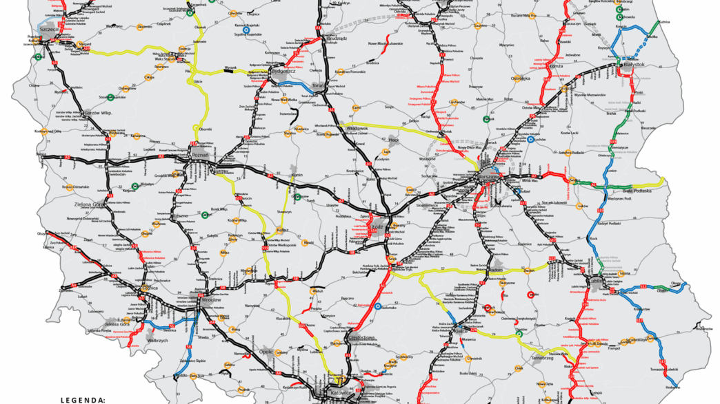 polska sieć autostrad 2023