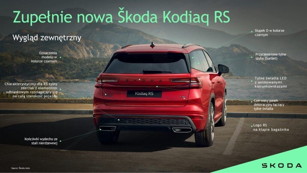 Tył nowej Skody Kodiaq