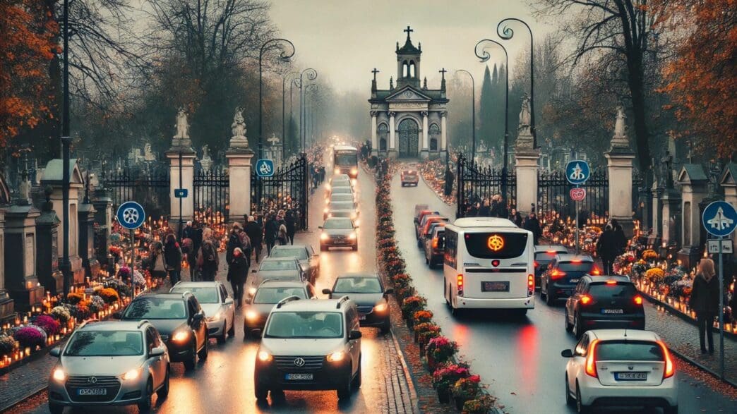 bezpieczna jazda w dzień 1 listopada