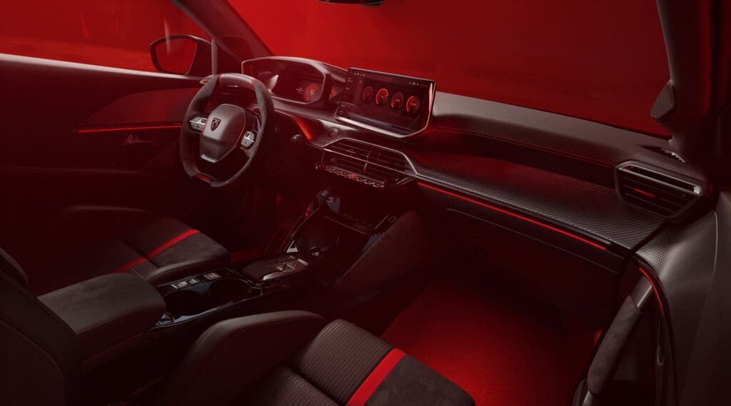 Cyfrowy kokpit E208 GTI