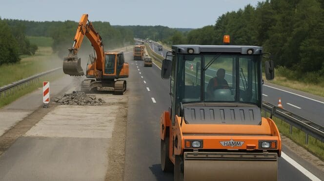 Remont drogi ekspresowej S8