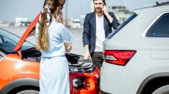 kolizja drogowa na oświadczenie