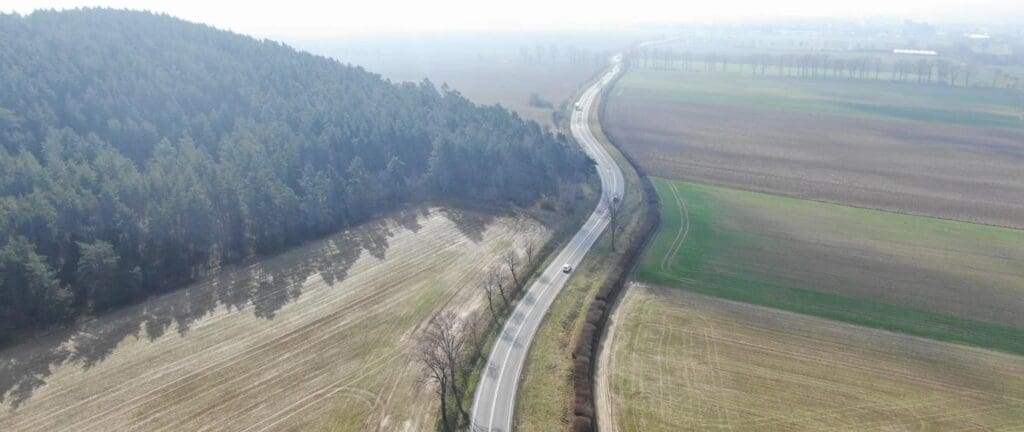 droga S8 na południe od Wrocławia