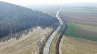 droga S8 na południe od Wrocławia