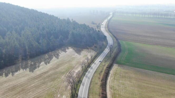 droga S8 na południe od Wrocławia