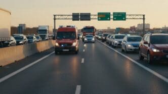 Korytarz życia na drodze