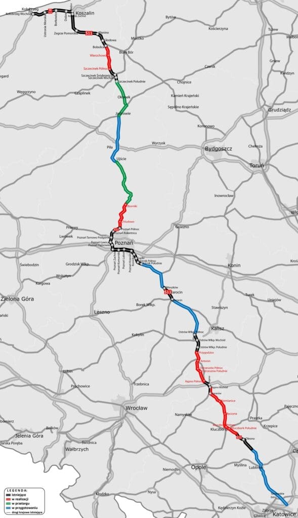 S11 ze śląska nad morze