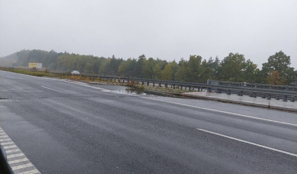 prace naprawcze na A1