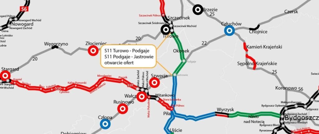 Nowa droga ekspresowa S11 Północ-Południe