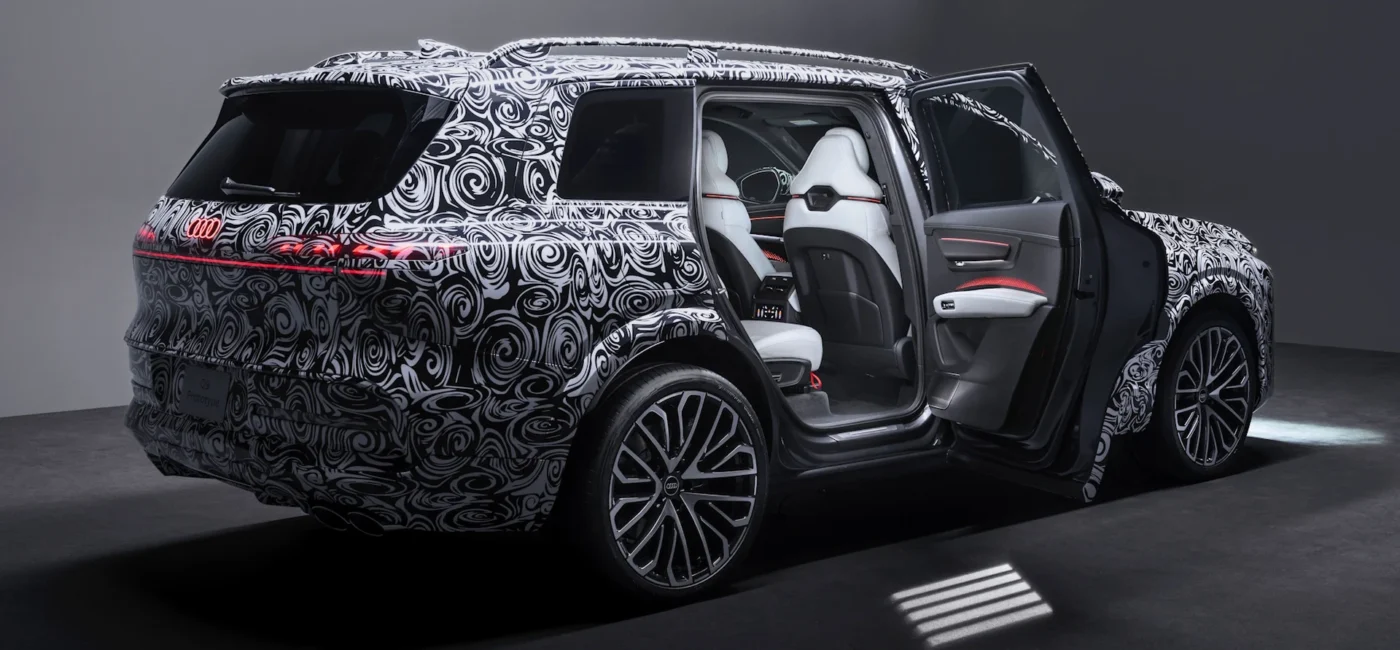 Audi q9 luksusowy suv wnętrze panoramiczny dach