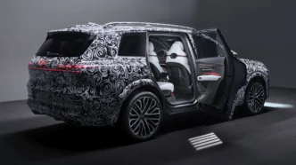 Audi q9 luksusowy suv wnętrze panoramiczny dach