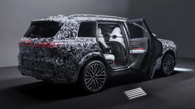 Audi q9 luksusowy suv wnętrze panoramiczny dach