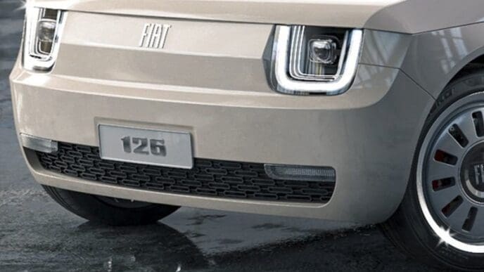 Nowy fiat 126p maluch wizualizacja nowoczesny design