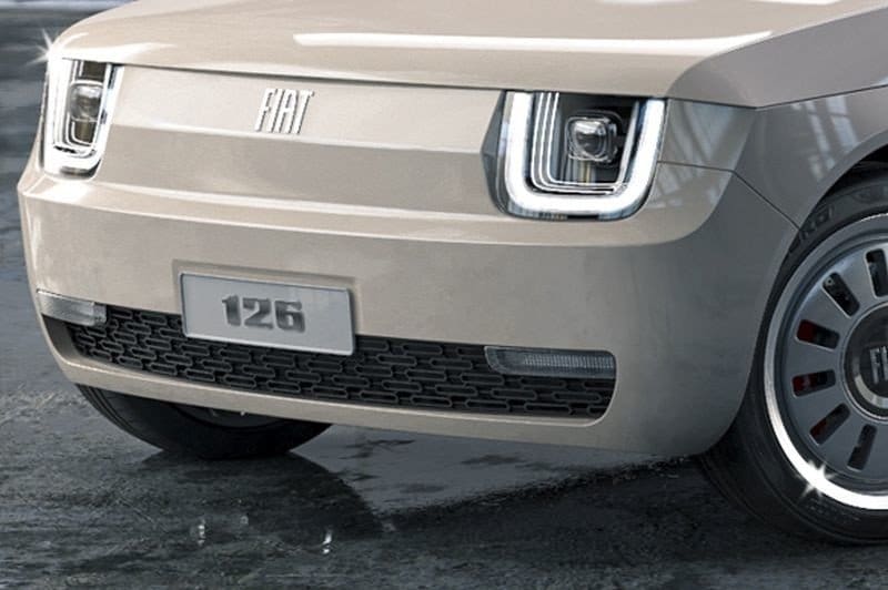 Nowy fiat 126p maluch wizualizacja nowoczesny design