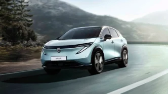 Nissan ariya 2026 v2l elektryczny suv przód
