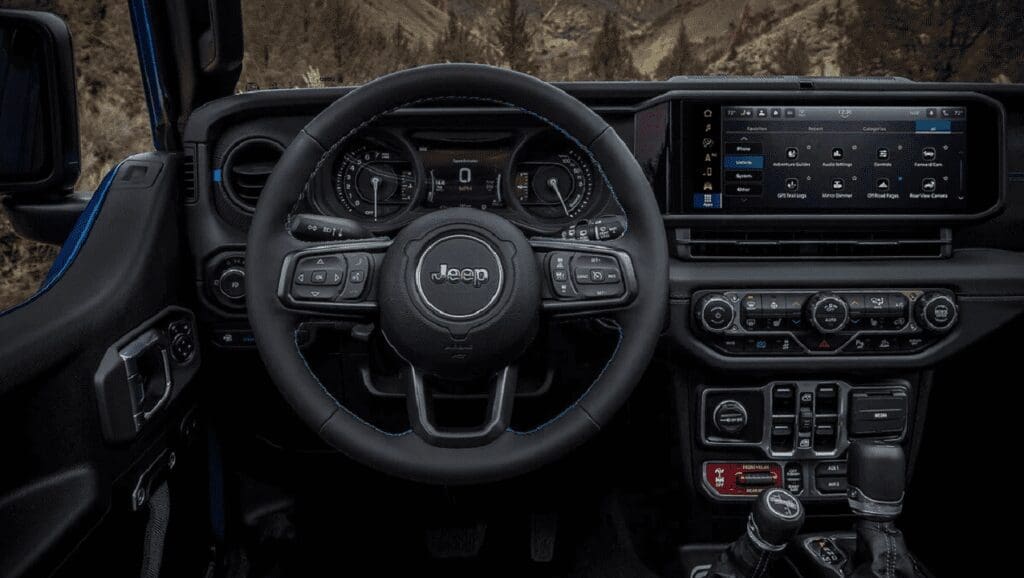Jeep Wrangler 2024 wnętrze