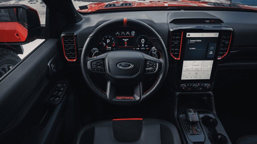 Ford Ranger Raptor wnętrze