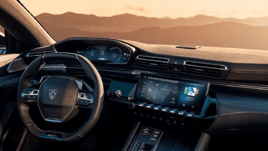 peugeot 508 wnętrze