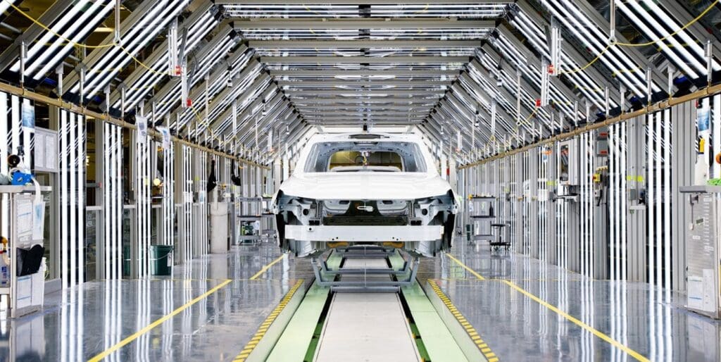 Volvo EX90 Elektryczny SUV produkcja