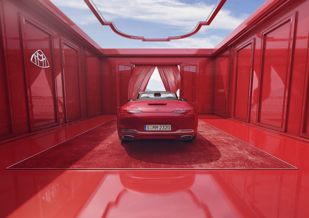 Red Ambience Mercedes-Maybach SL 680