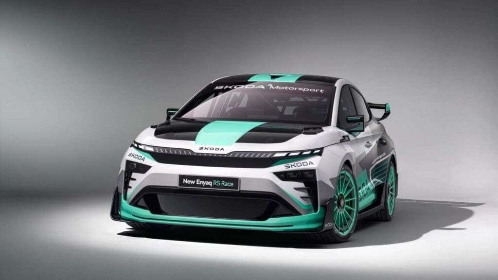 Enyaq RS Race inspirowany Skoda Fabia RS Rally2