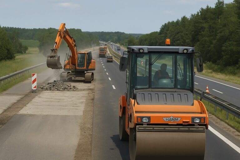 Remont drogi ekspresowej S8