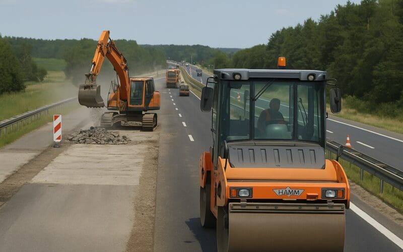Remont drogi ekspresowej S8