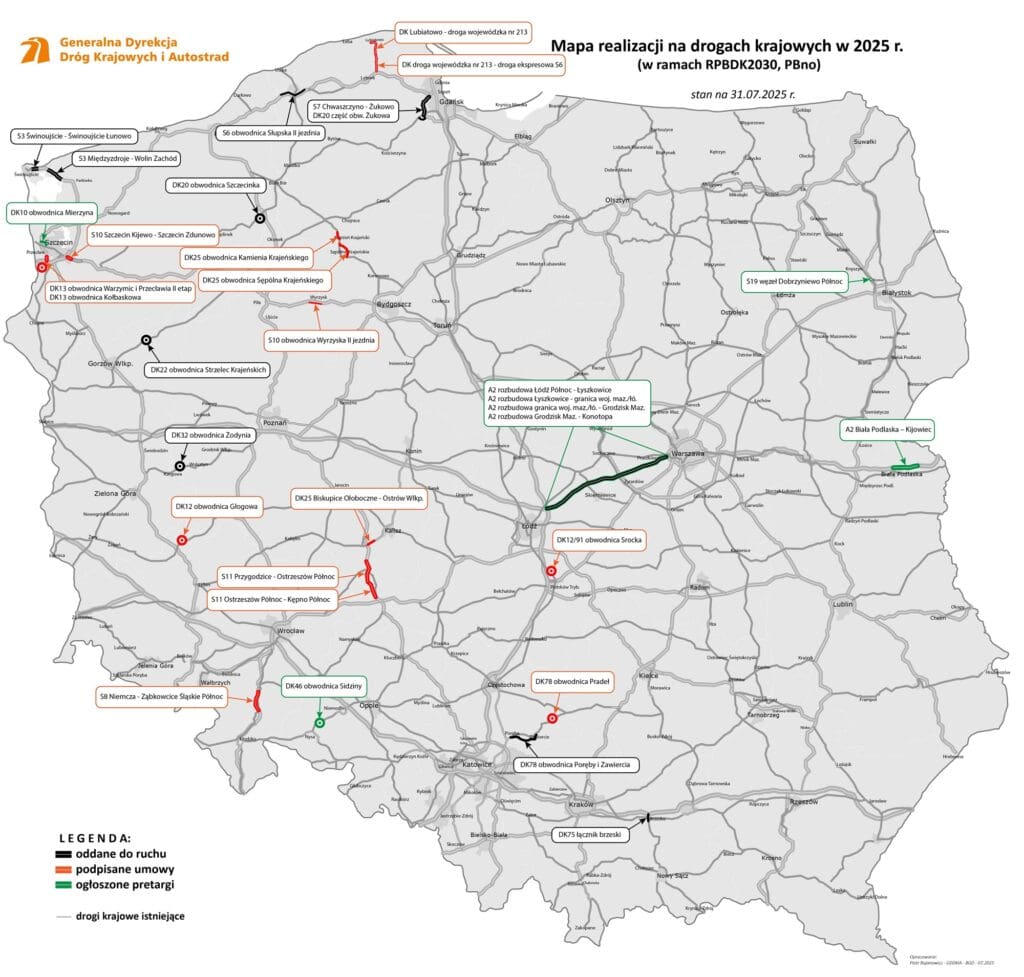 nowe drogi w 2025 roku